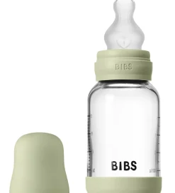 BIBS Sutteflasker|Amning>Sutteflaske - 120 ml - Glas/Silikone - Sage