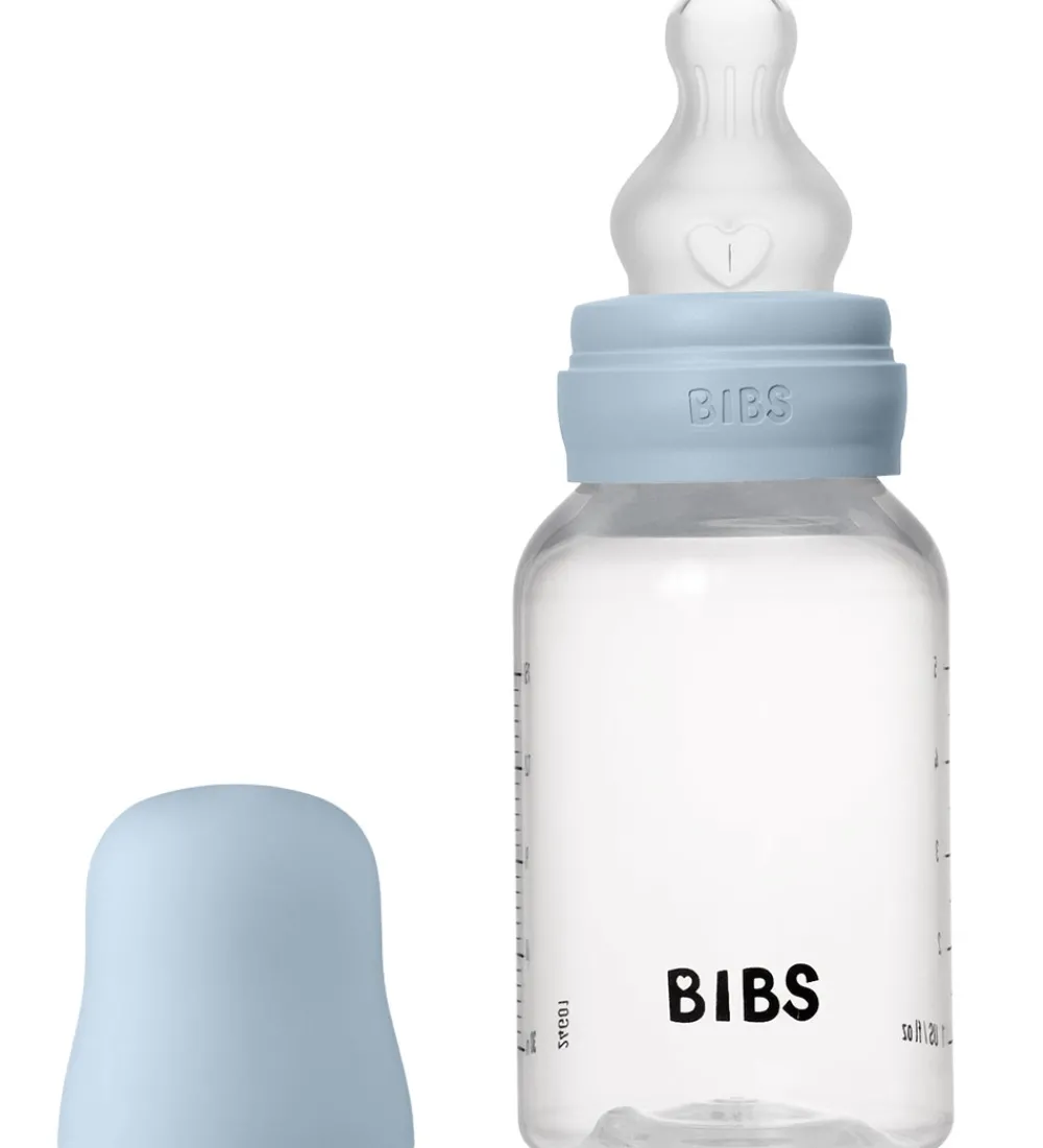 BIBS Sutteflasker|Amning>Sutteflaske - 150 ml - PP/Silikone - Baby Blue