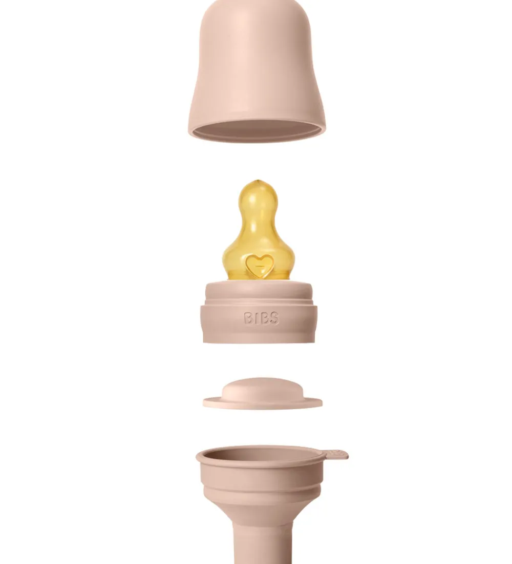 BIBS Sutteflasker|Amning>Sutteflaske - 270 ml - PP/Naturgummi - Blush