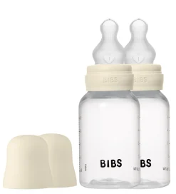 BIBS Sutteflasker|Amning>Sutteflaske - 2-pak - 150 ml - PP/Silikone - Ivory