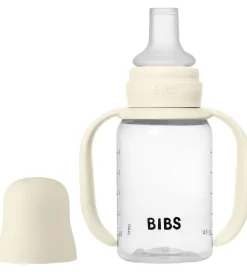 BIBS Sutteflasker|Spisetid|Sutteflaske m. Håndtag - 150 ml - Ivory