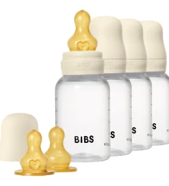 BIBS Sutter|Sutteflasker|Sutteflasker - 4-pak - 150 ml - Naturgummi - Ivory