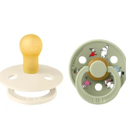 BIBS Sutter>x Moomin Colour Sutter - Str. 1 - 2-pak - Ivory Mix