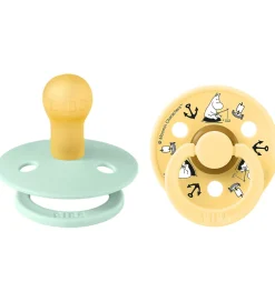 BIBS Sutter>x Moomin Colour Sutter - Str. 1 - 2-pak - Nordic Mint Mix