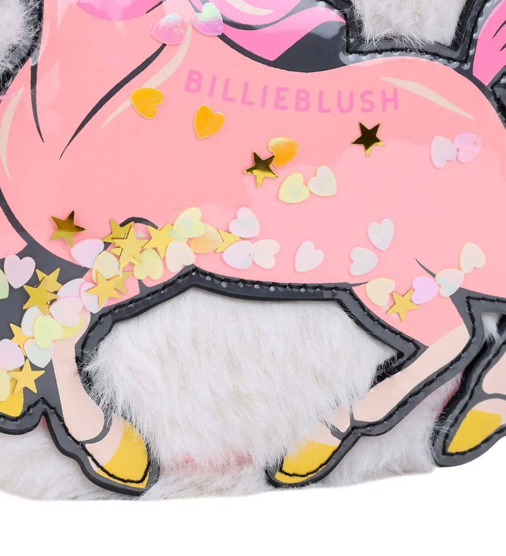 Billieblush Skuldertasker|Skuldertaske - Imiteret Pels - Ivory m. Hest