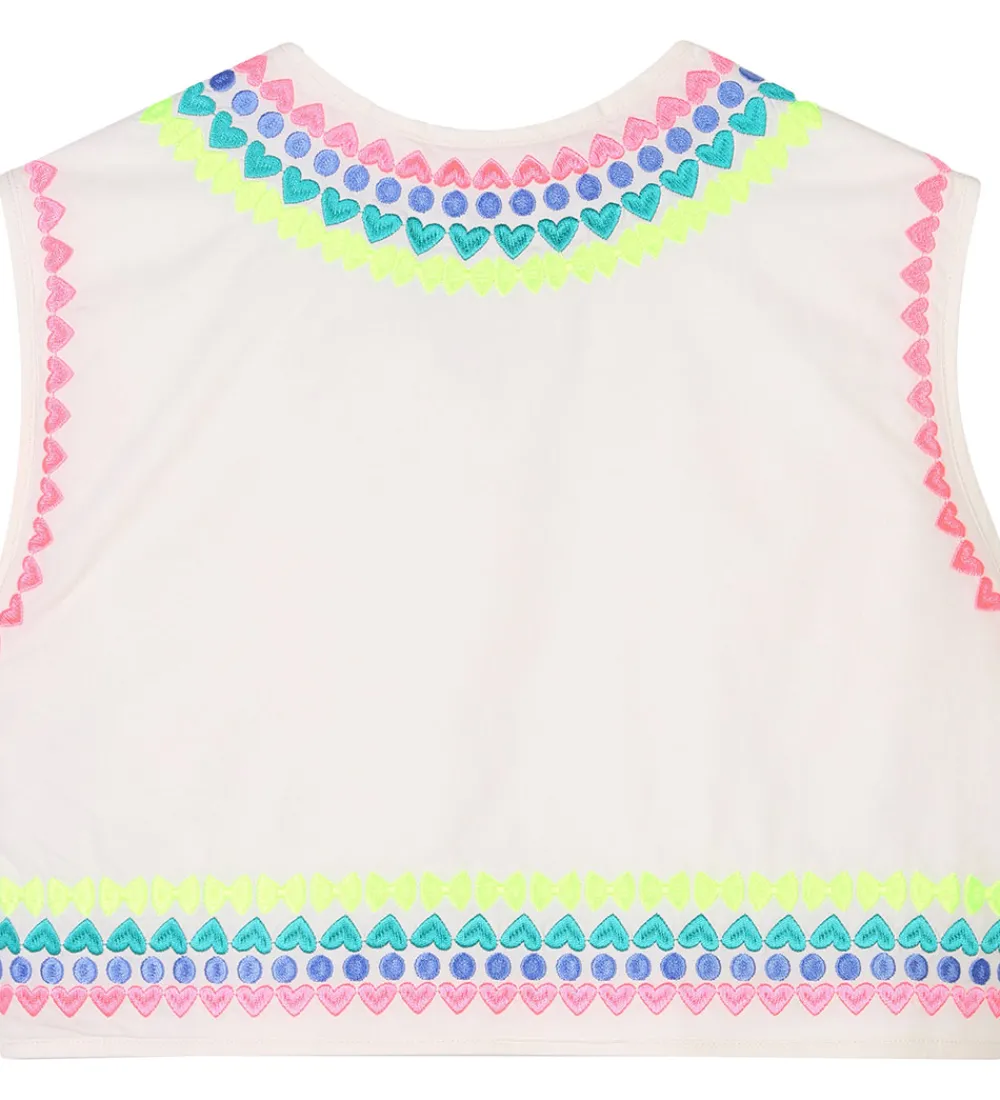Børn Billieblush Veste|Vest - Ivory m. Neon