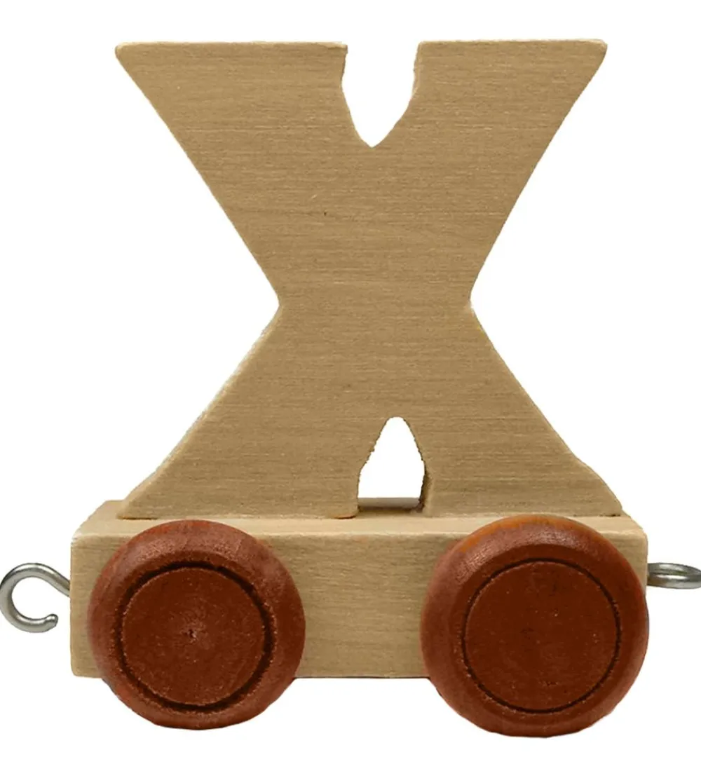 Bino Toys Fødselsdagstoge|Bogstaver|Navnetog - Træ - 5 cm - X