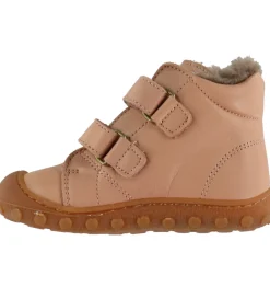 Bisgaard Vinterstøvler>Vinterstøvler - Barefoot - Hale w Lamb - Nude