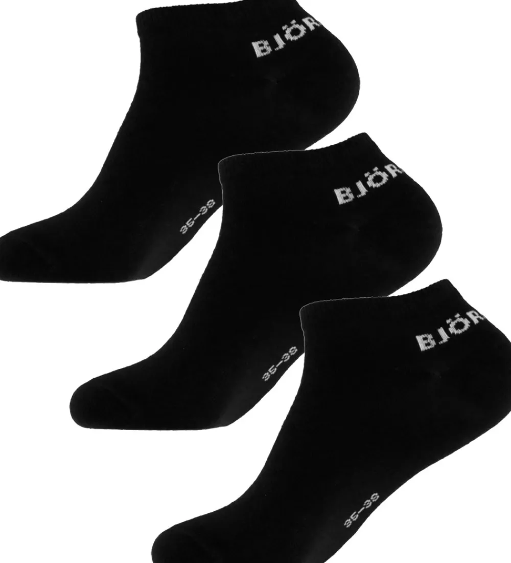 Børn Björn Borg Strømper|Ankelstrømper - 3-pak - Sort