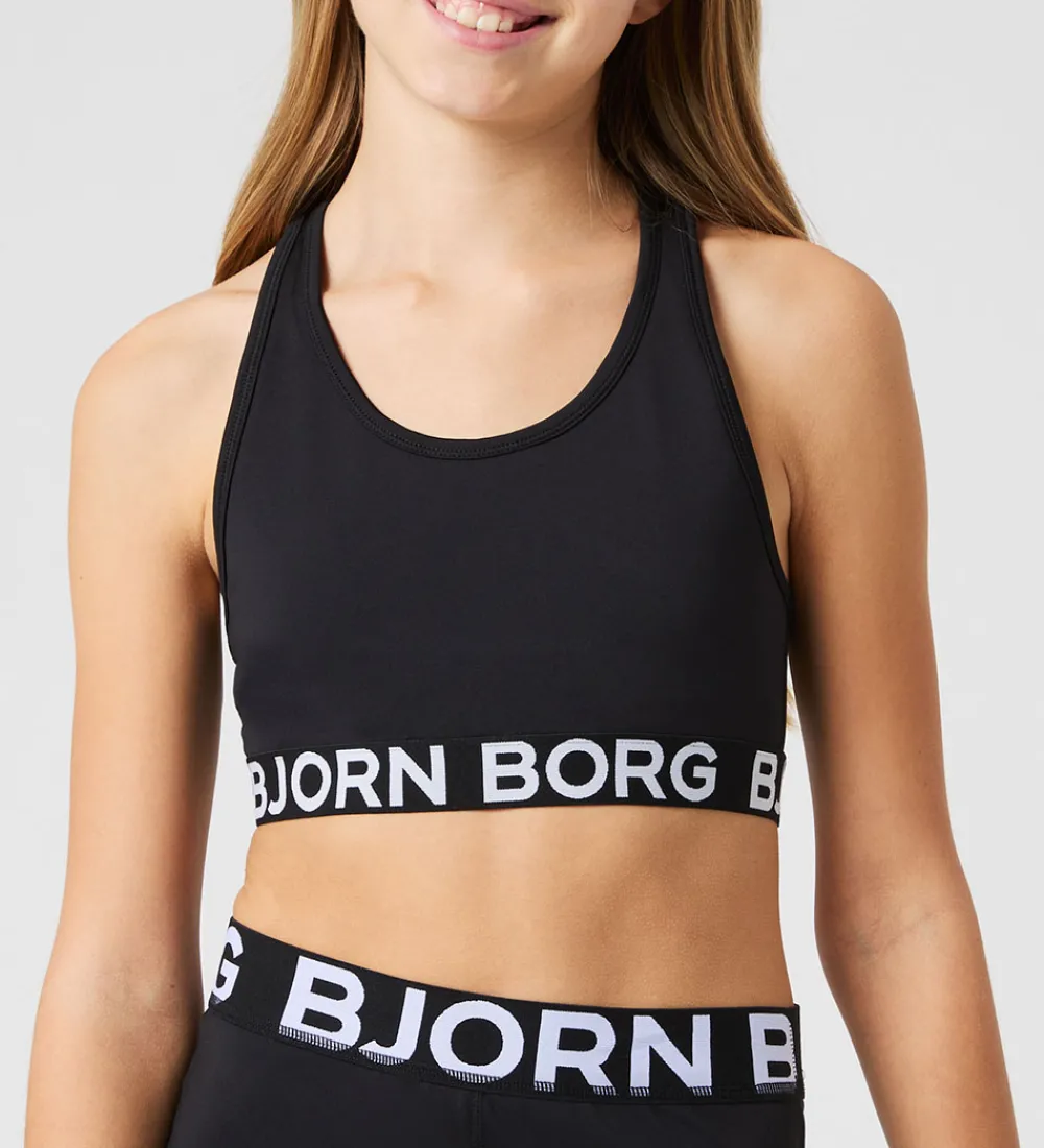 Børn Björn Borg T-Shirts Og Toppe|Træning Og Gymnastik|Sports Top - Black