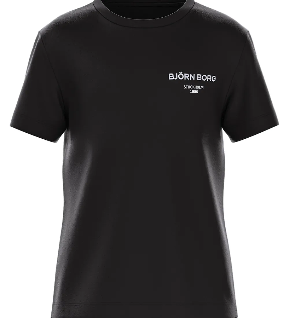 Børn Björn Borg T-Shirts|T-shirt - Black Beauty