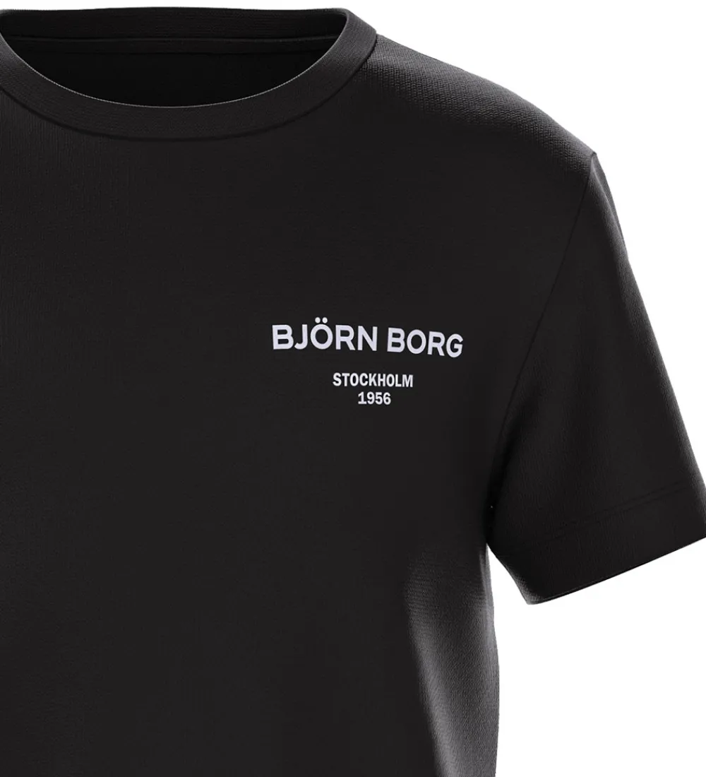 Børn Björn Borg T-Shirts|T-shirt - Black Beauty
