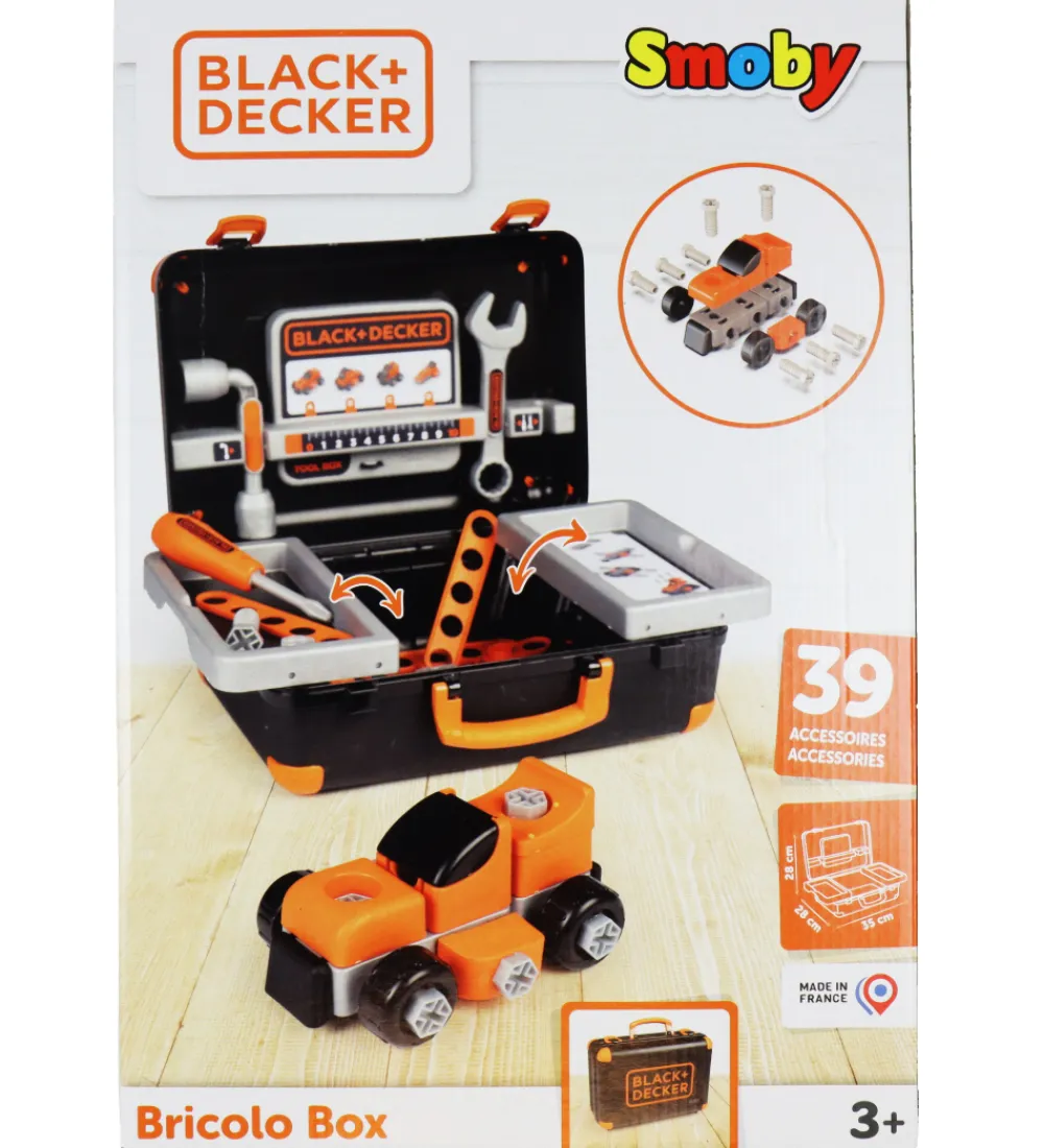 Black & Decker Legeværktøj|Legetøj - Værktøjskasse - 39 Dele