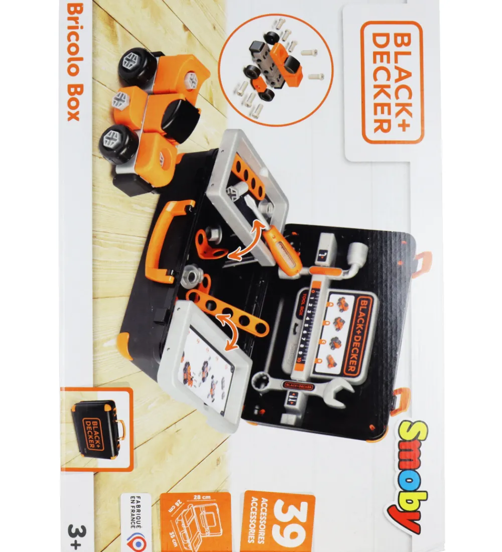 Black & Decker Legeværktøj|Legetøj - Værktøjskasse - 39 Dele