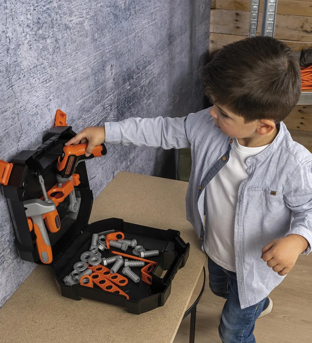 Smoby Rolleleg|Legeværktøj>Black & Decker Værktøjskasse - 36 dele