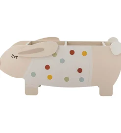 Bloomingville Opbevaring|Bokse Og Kasser|Bogkasse - 87 cm - Villja - Hvid m. Prikker