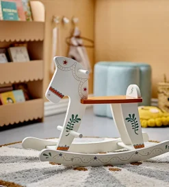 Bloomingville Gyngeheste>Mini Gyngehest - Ruddy - Hvid