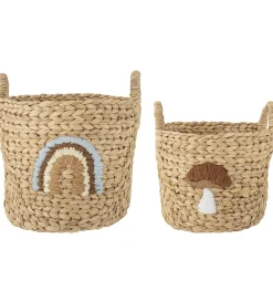 Bloomingville Kurve>Mini Kurve - 2 stk. - Agnes - 32x32/26x26 cm - Nat