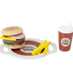 Bloomingville Legemad|Mini Legetøjsmad - Jools - Burger - 13 Dele - Brun