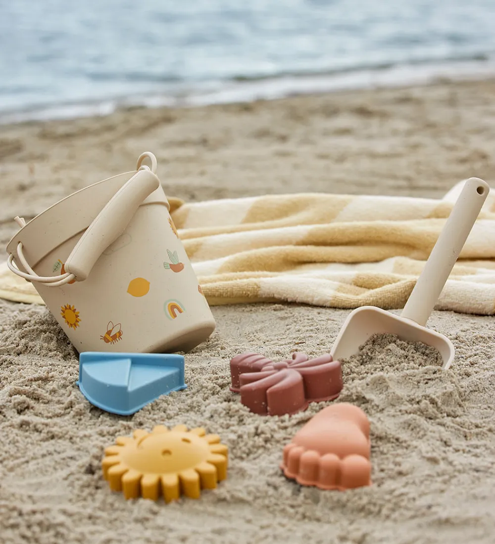 Bloomingville Strandlegetøj|Mini Strandsæt - Agnes - Silikone - Natur