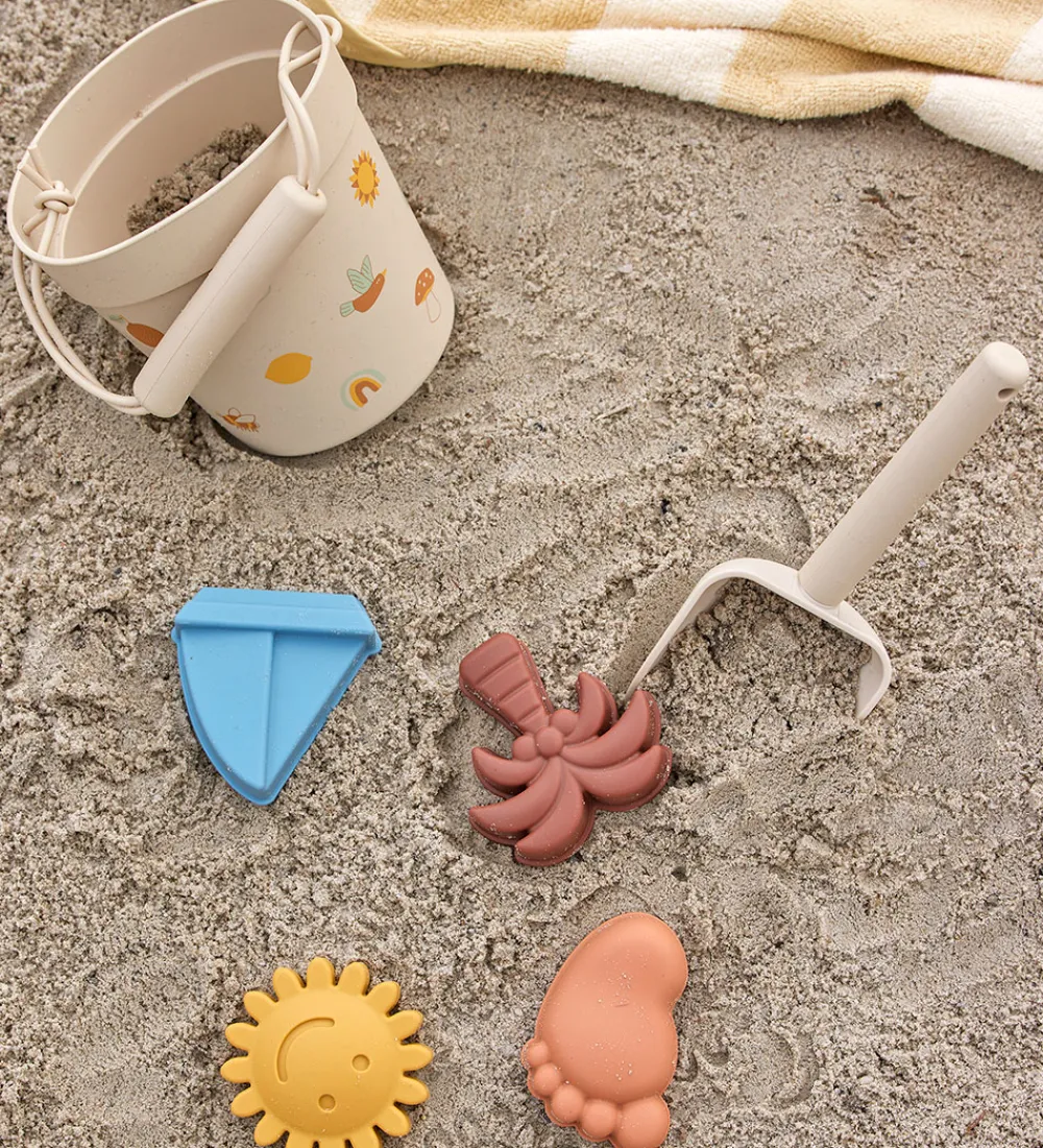 Bloomingville Strandlegetøj|Mini Strandsæt - Agnes - Silikone - Natur