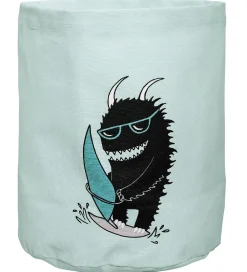 Bloomingville Opbevaringstæpper|Opbevaringspose - 35 cm - Mint m. Surfer Monster