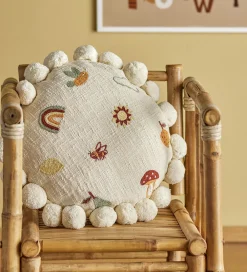 Bloomingville Pyntepuder|Pude - Ø40 cm - Agnes Pude - Natur