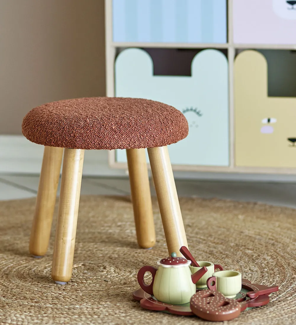 Bloomingville Stole|Skamler|Taburet - Aksel - 30x29 cm - Brun