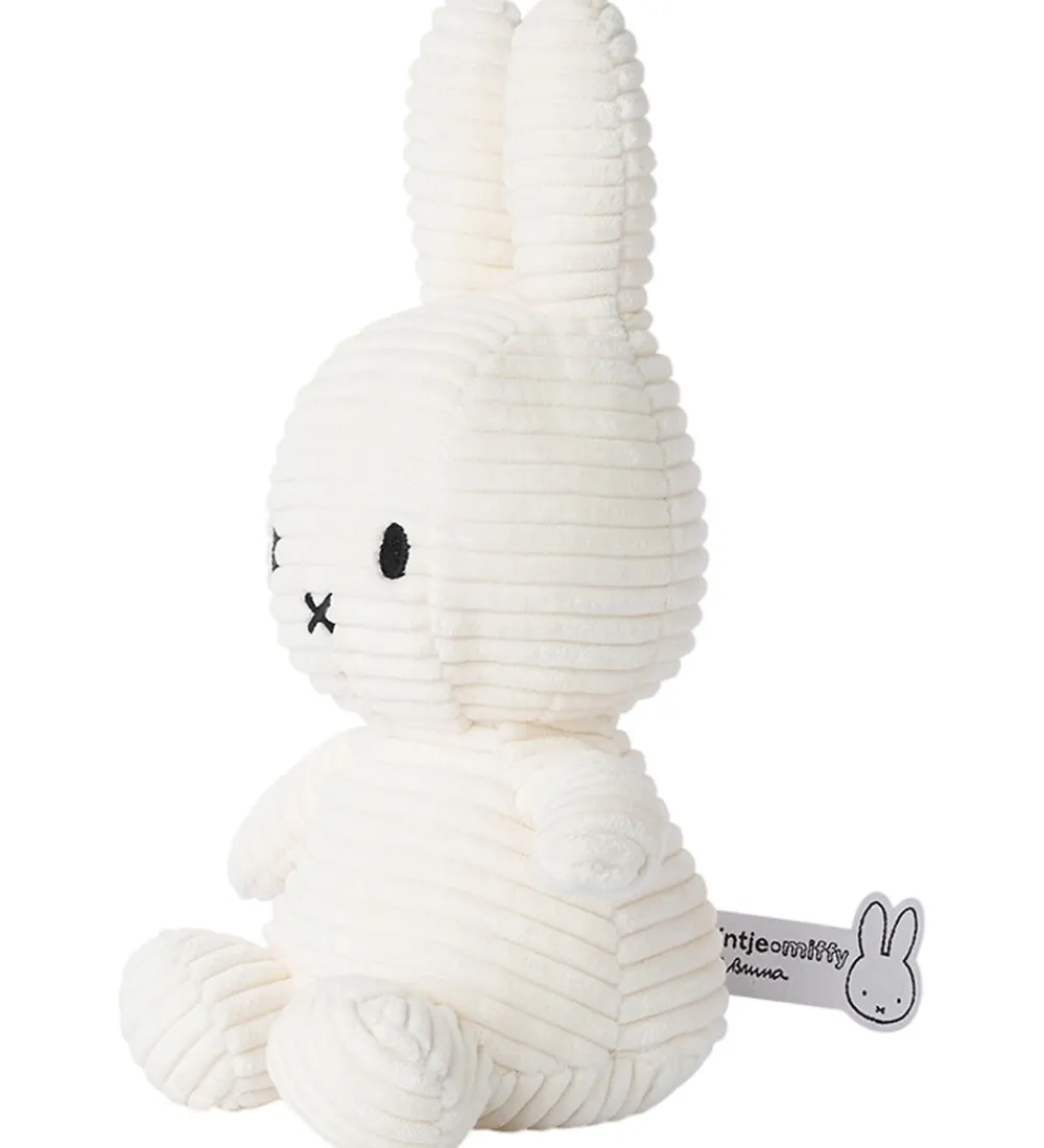Bon Ton Toys Bamser|Bamse - 23 cm - Miffy ECO Corduroy - Offwhite