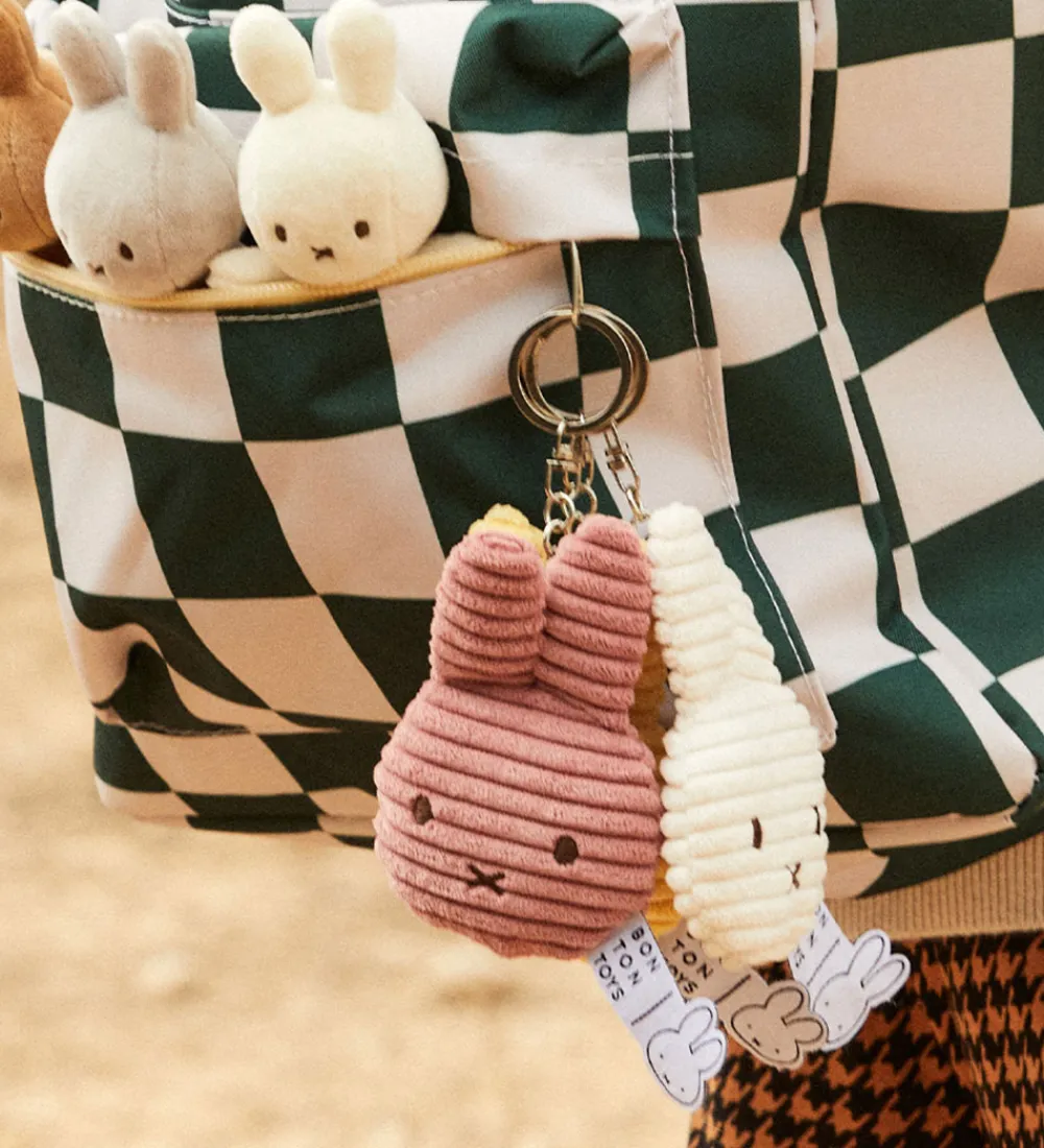 Bon Ton Toys Nøgleringe>Nøglering - 10 cm - Miffy Flat ECO Corduroy - Dusty