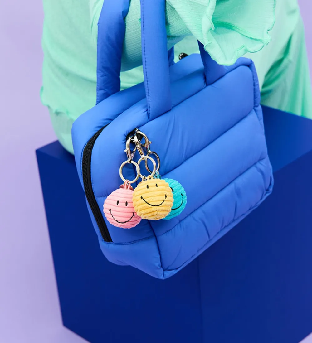 Bon Ton Toys Nøgleringe>Nøglering - 4,5 cm - Smiley Keychain ECO Corduroy -