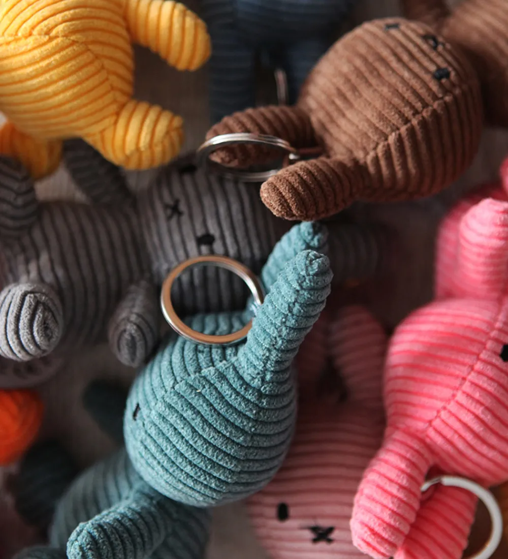 Bon Ton Toys Nøgleringe>Nøglering - 12 cm - Miffy ECO Corduroy - Pink