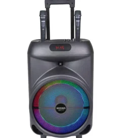 Bontempi Musikinstrumenter|Højtalere|Højtaler m. Mikrofoner/Lys - 87 cm - Trådløs - Trolley