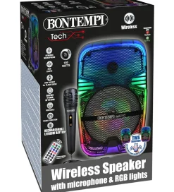 Bontempi Musikinstrumenter|Højtalere|Højtaler m. Mikrofon/Lys - Trådløs