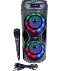 Bontempi Musikinstrumenter|Højtalere|Højtaler m. Mikrofon/Lys - 39 cm - Trådløs