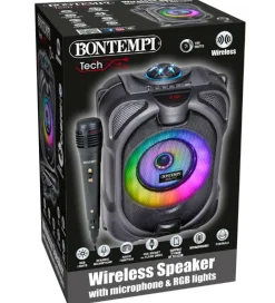Bontempi Højtalere>Højtaler m. Mikrofon/Lys - 26 cm - Trådløs
