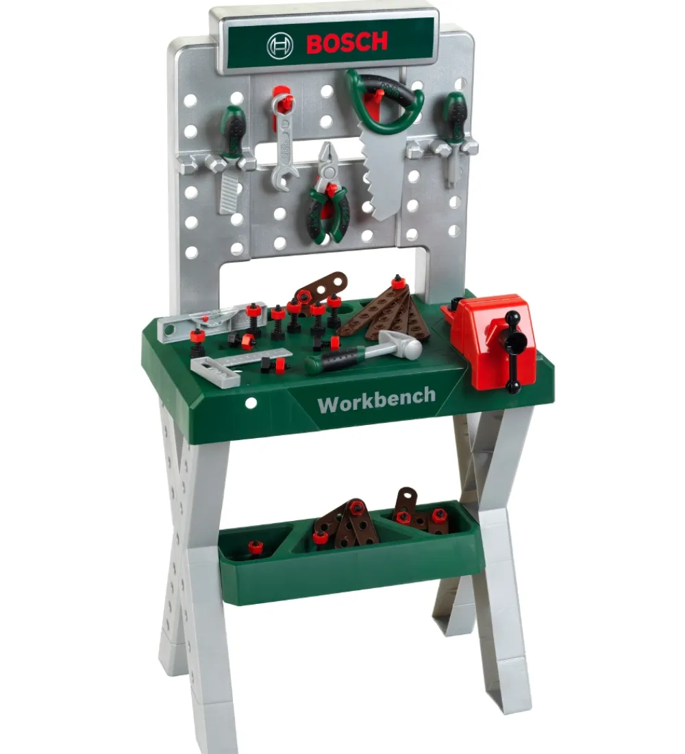 Bosch Mini Legeværktøj>Arbejdsbænk - Legetøj - Mørkegrøn/Sølv