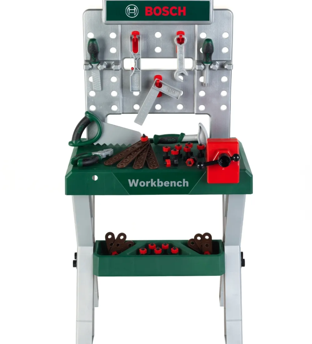 Bosch Mini Legeværktøj>Arbejdsbænk - Legetøj - Mørkegrøn/Sølv