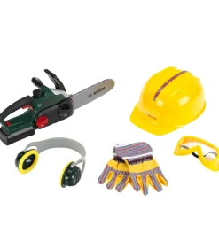 Bosch Mini Legeværktøj|Kædesav m. Tilbehør - Legetøj - Grøn/Gul