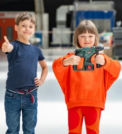 Bosch Mini Legeværktøj|Slagboremaskine m. Lys/Lyd- Legetøj - Mørkegrøn