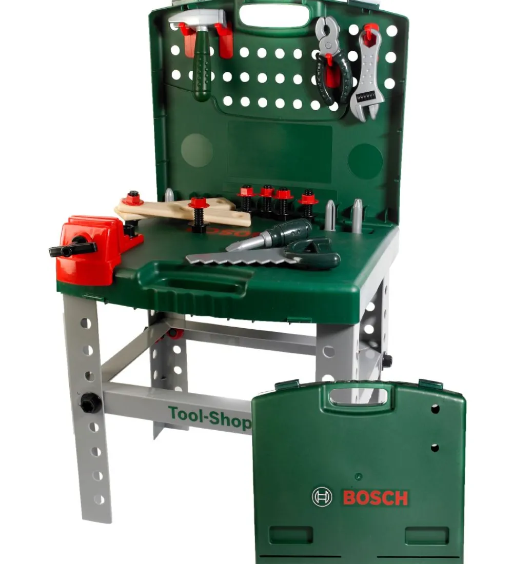 Bosch Mini Legeværktøj>Værktøjsbænk - Legetøj - Mørkegrøn