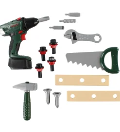 Bosch Mini Legeværktøj>Værktøjskasse m. Tilbehør - Legetøj - Mørkegrøn