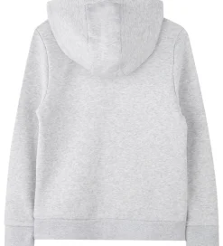 Børn BOSS Hættetrøjer>Hættetrøje - Gråmeleret m. Logo