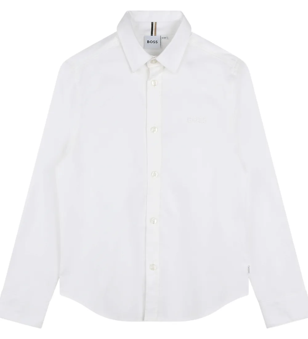 Børn BOSS Skjorter|Konfirmationstøj|Skjorte - Hvid