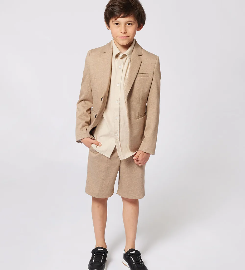 Børn BOSS Konfirmationstøj|Skjorte - Stone