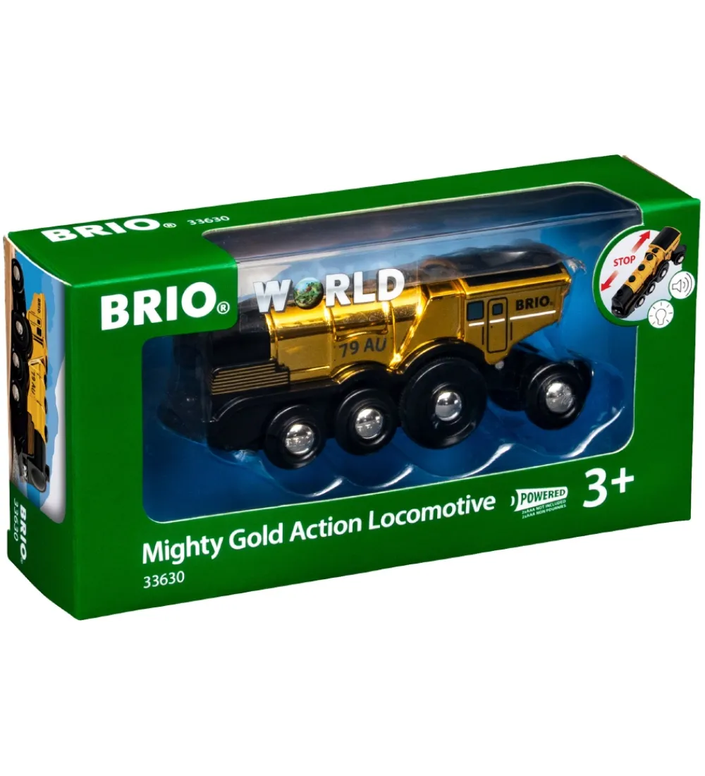 BRIO Brio|Actionlokomotiv - Batteridrevet - Guld 33630