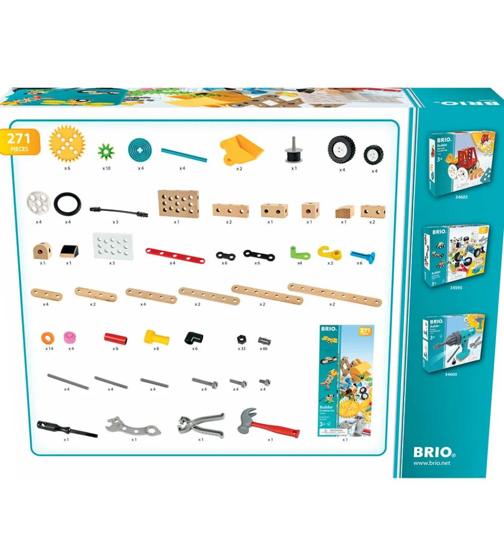 BRIO Trælegetøj|Byg Og Klodser|Builder Kreativt Sæt - 34606