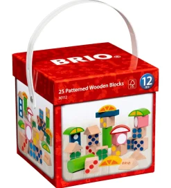 BRIO Brio|Byggeklodser m. Mønster - 25 Dele - Multifarvet 30112