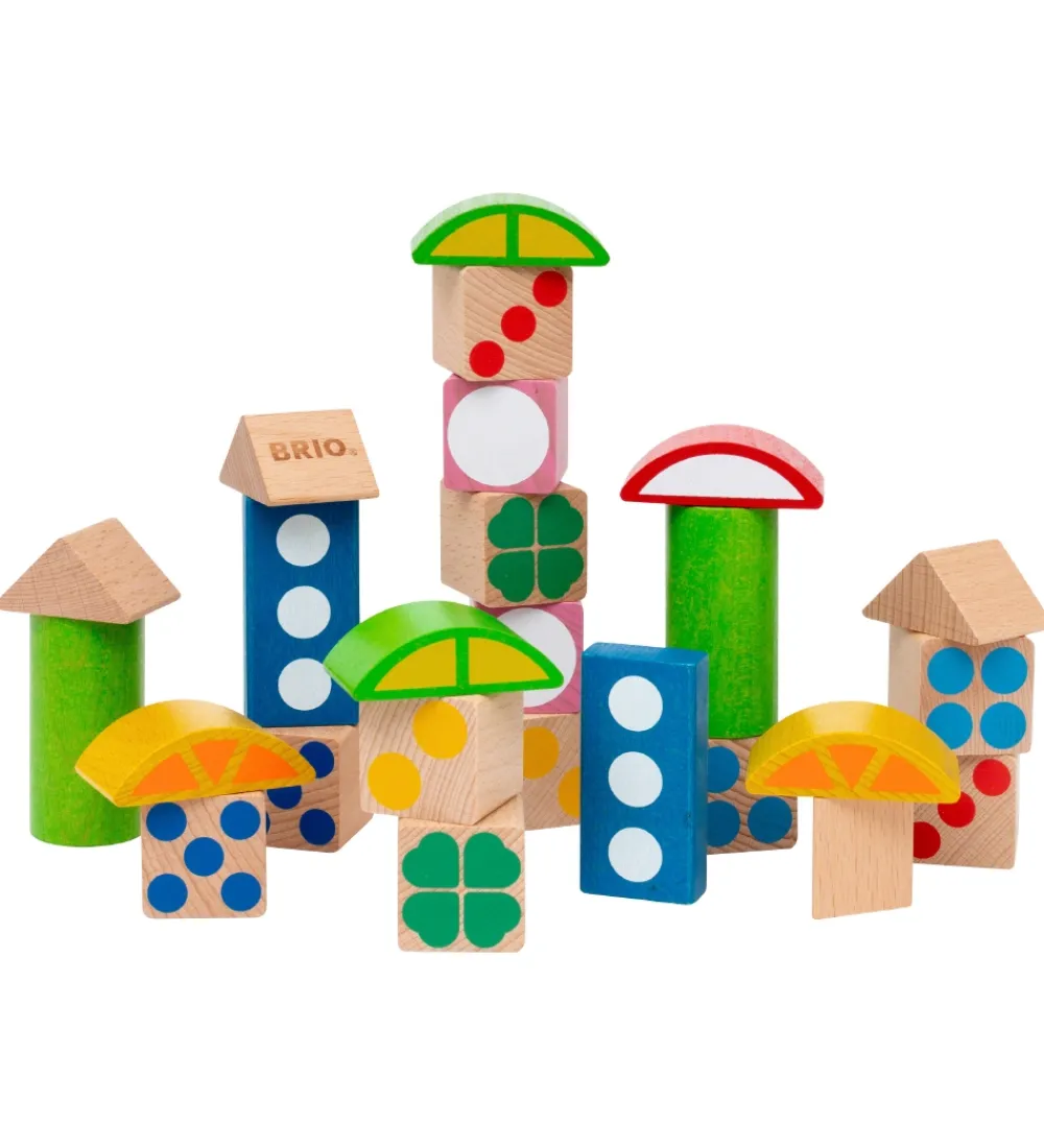 BRIO Brio|Byggeklodser m. Mønster - 25 Dele - Multifarvet 30112