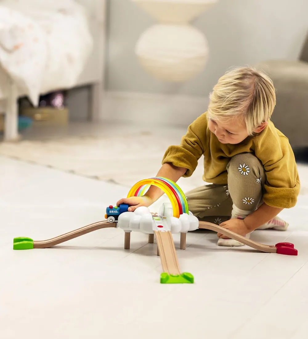 BRIO Brio>Togbane - Min Første Togbane - Light Up Regnbuesæt 36002